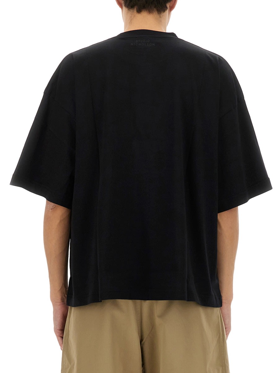 Studio Nicholson T-shirt In Jersey In Black