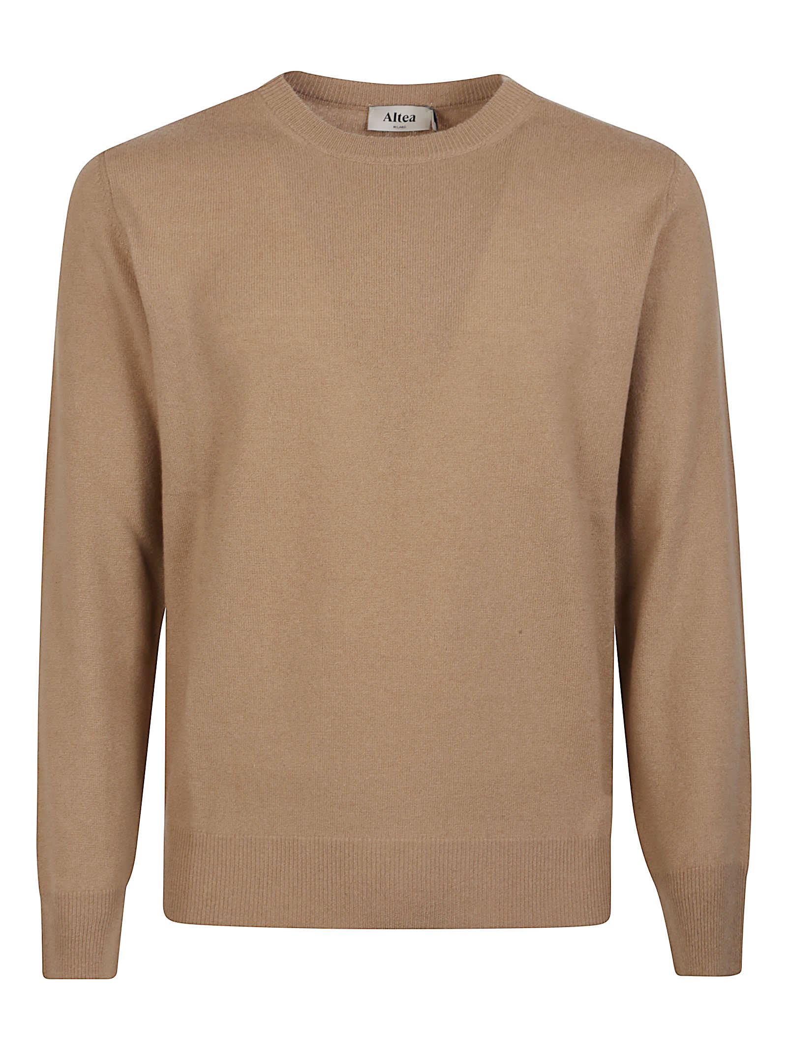Altea Round Neck Sweater In Brown