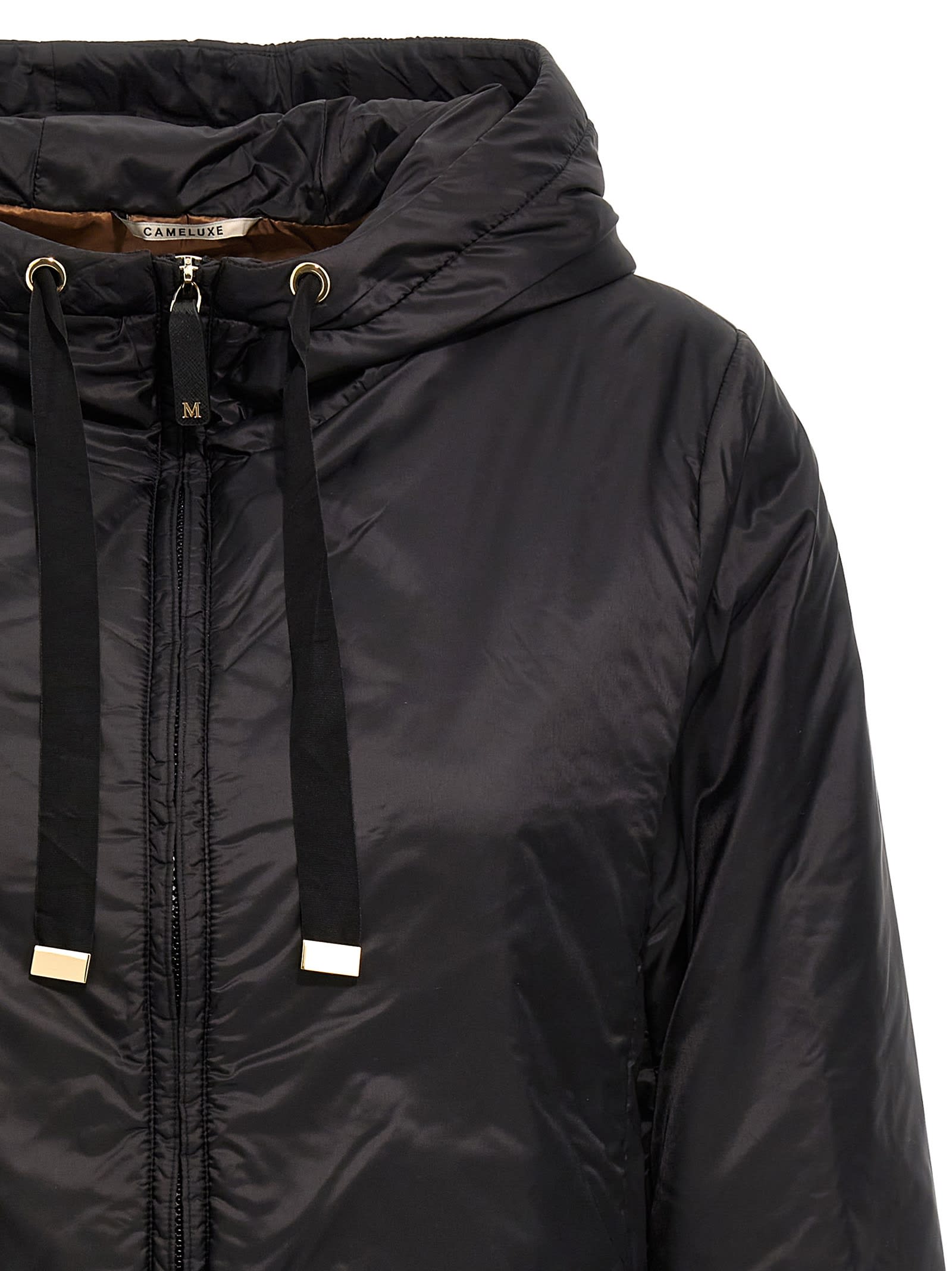 Max Mara The Cube Greenh Technical Fabric Jacket In Black