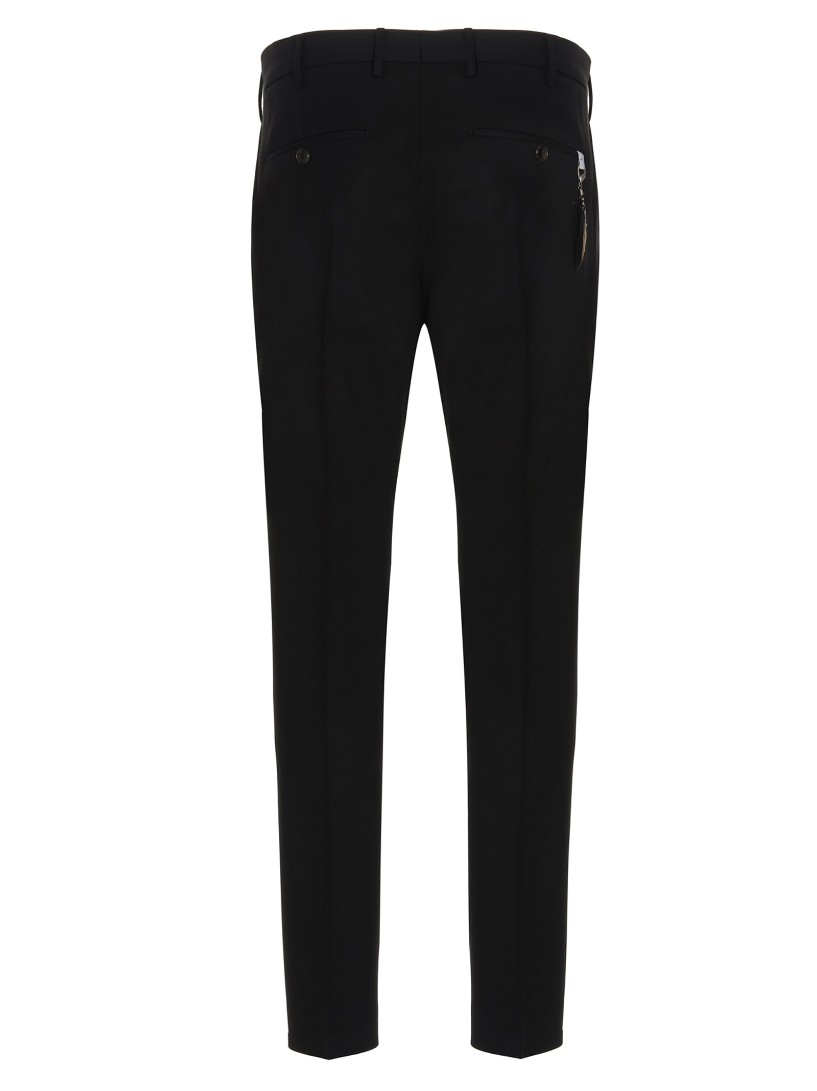 Shop Pt Torino 10 Trousers In Black