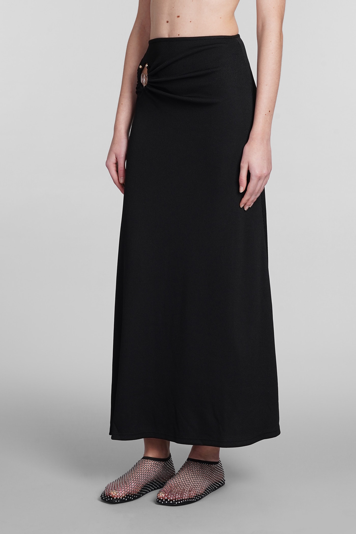 Shop Christopher Esber Skirt In Black Polyester