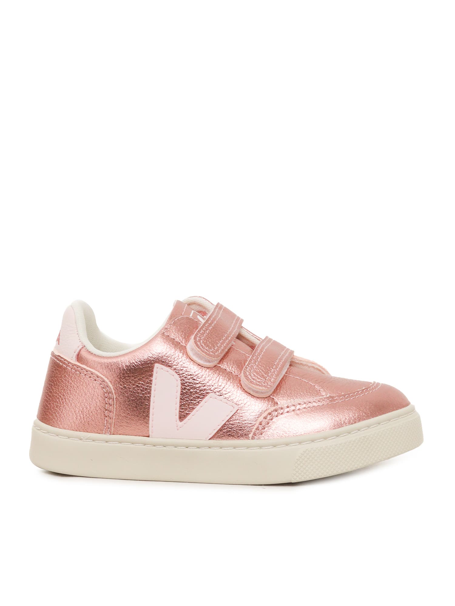 Veja Small V-12 Leath Nacre_lassi Sneakers In Pink