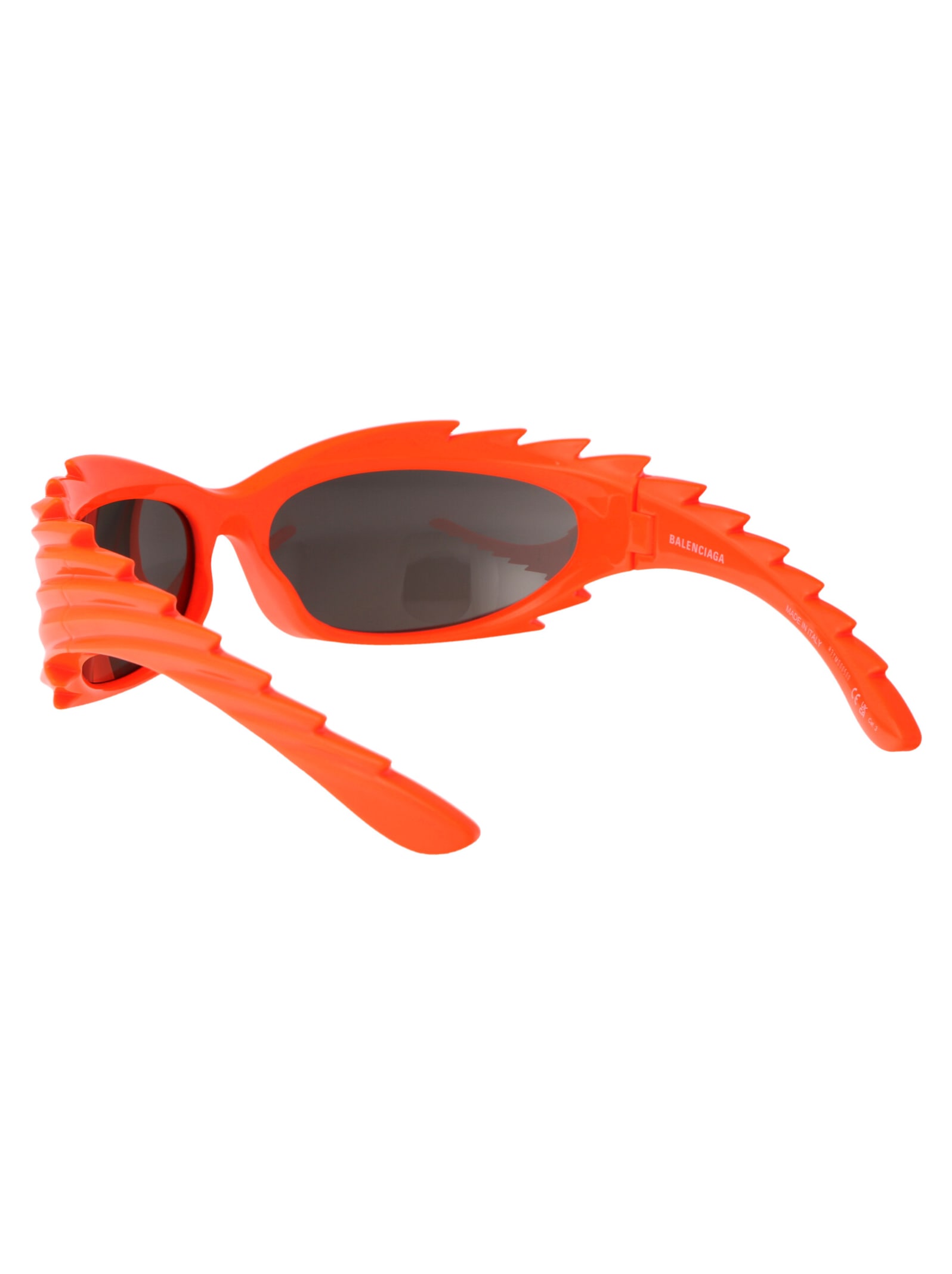 Shop Balenciaga Bb0255s Sunglasses In 005 Orange Orange Grey