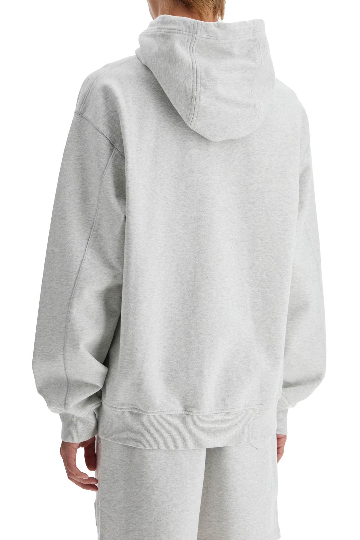 Shop Casablanca Hooded Tennis Statues Sweat In Tennis Statues (grey)