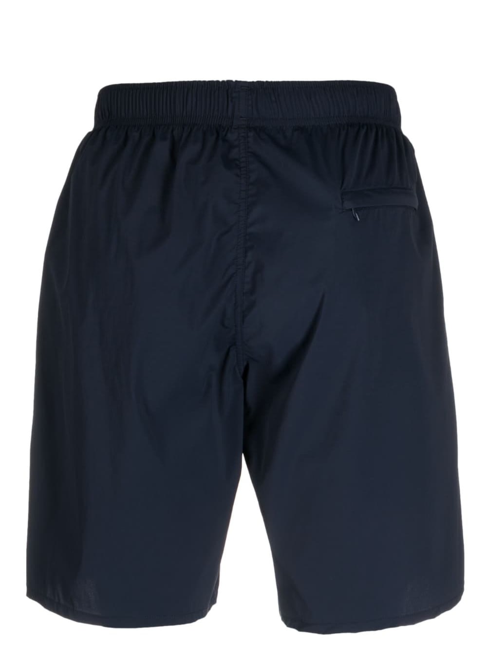 Shop Jil Sander Blue Shorts With Logo In Polyammide Man
