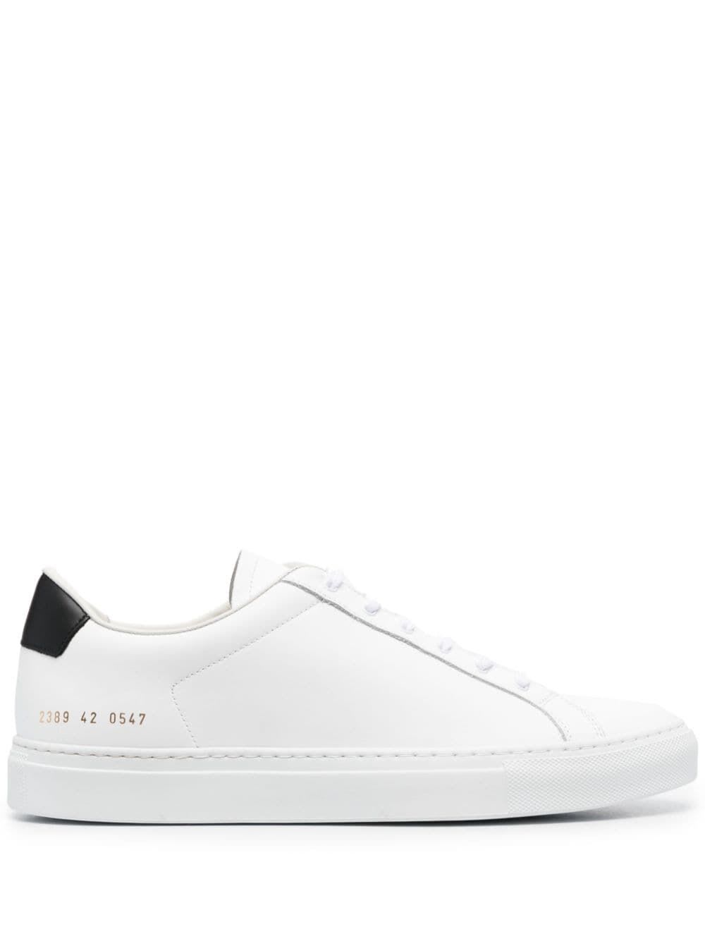 Shop Common Projects Retro Classic Sneaker In White Black