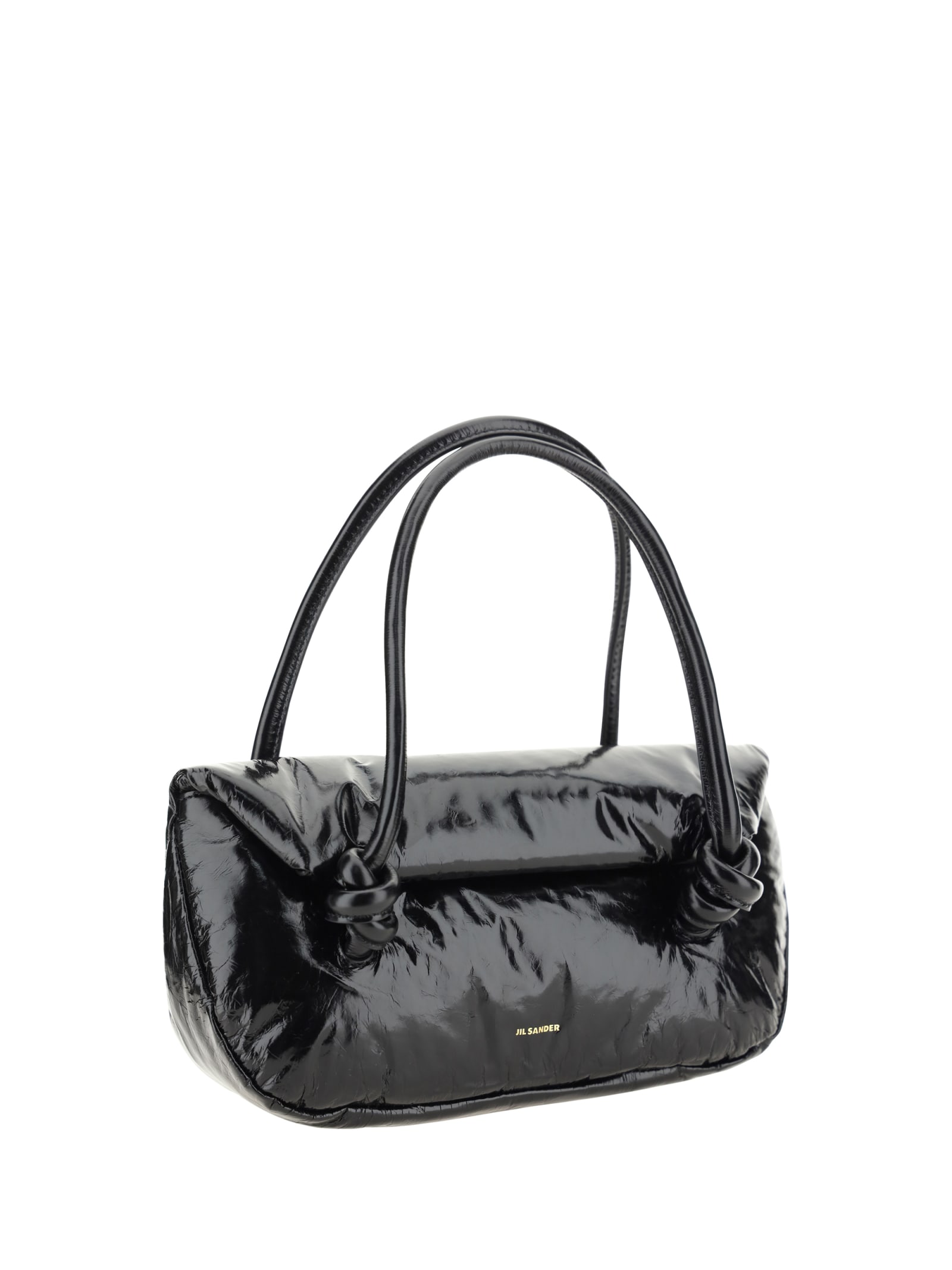 Shop Jil Sander Knot Handbag In Black