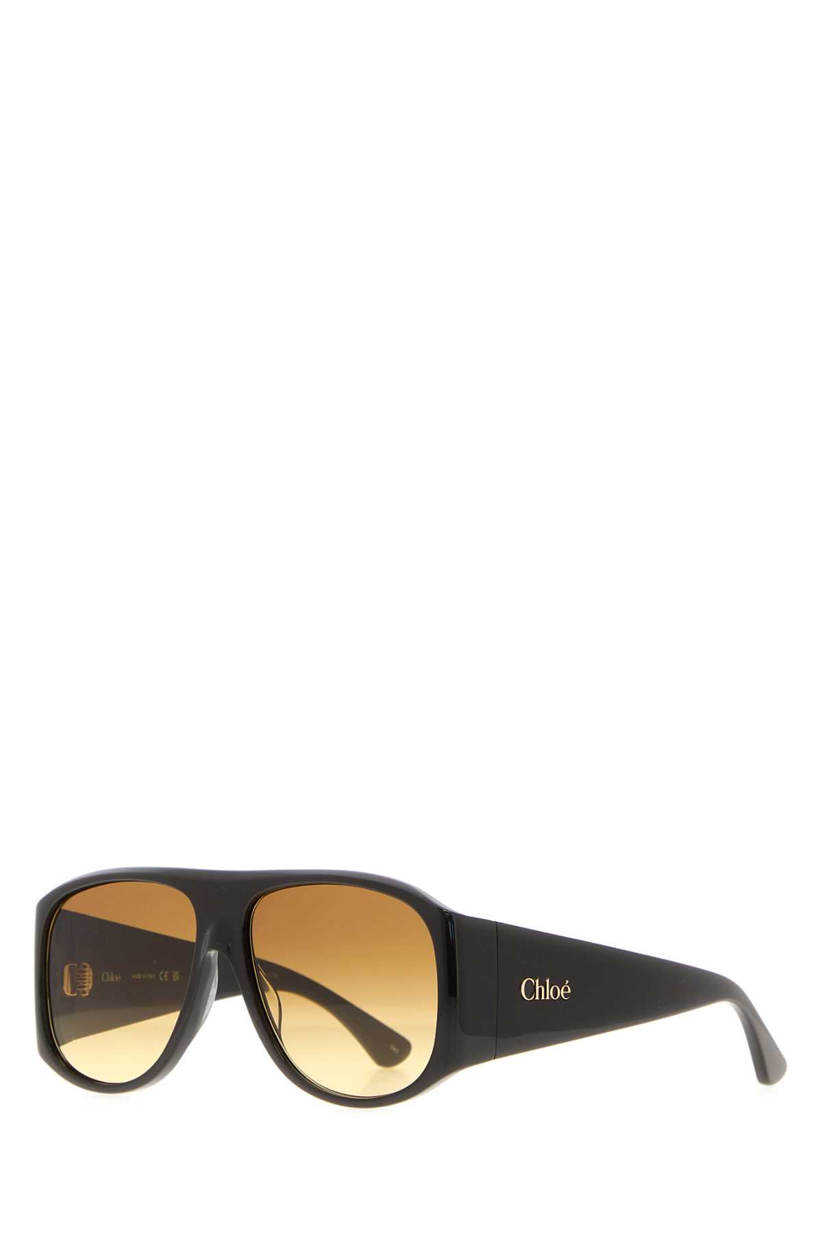 Chloé Oversized Acetate Sunglasses Tinted Lenses In Black