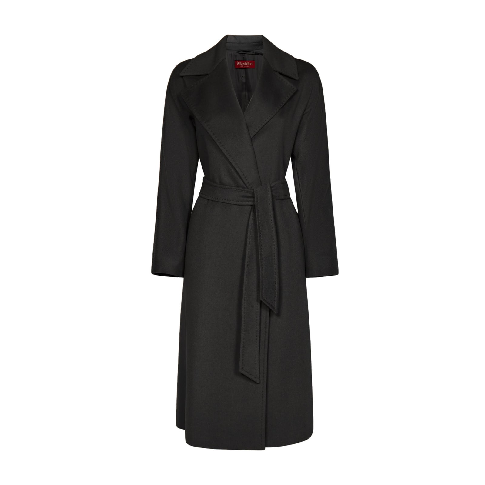 Max Mara Studio Feltro Coat In Black | ModeSens
