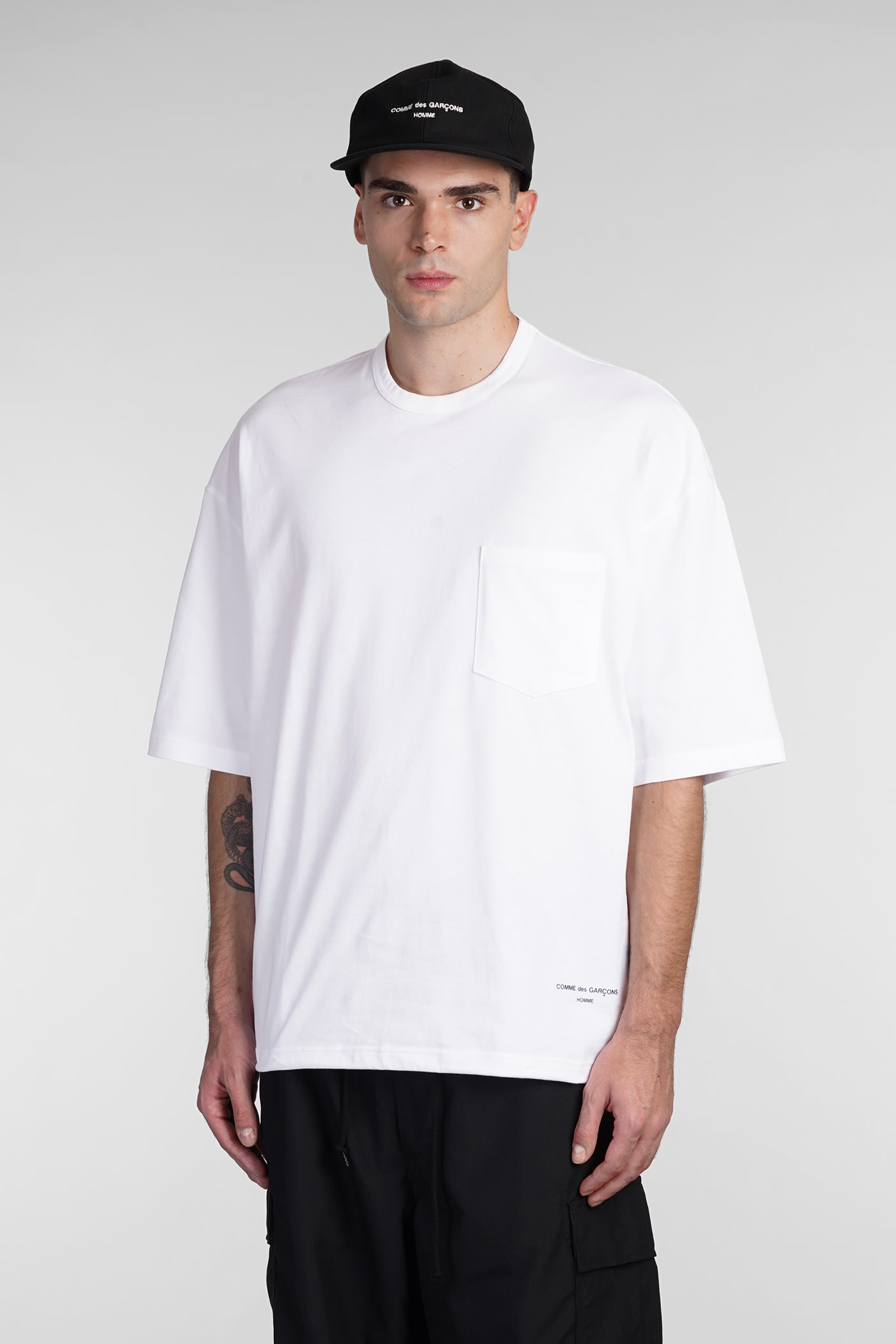 T-shirt In White Cotton