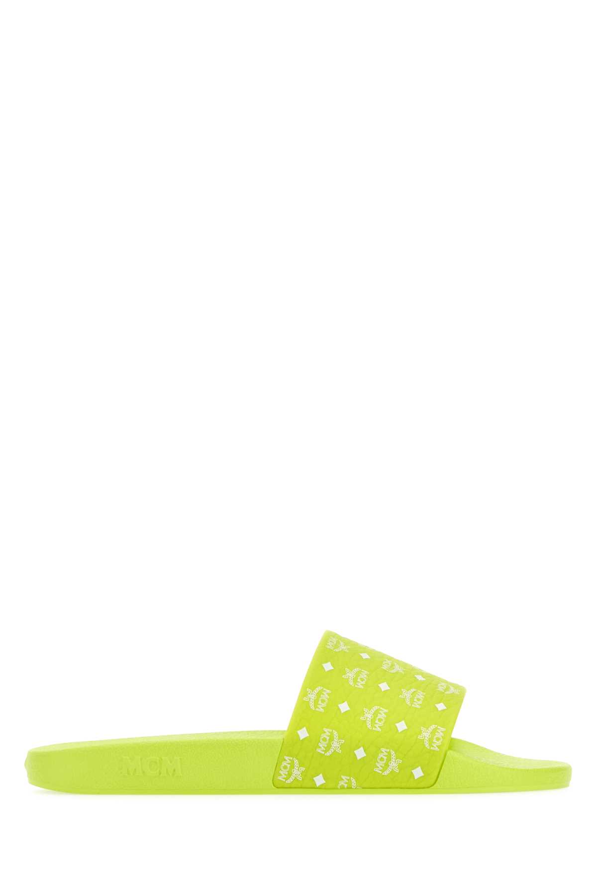 Acid Green Canvas Slippers