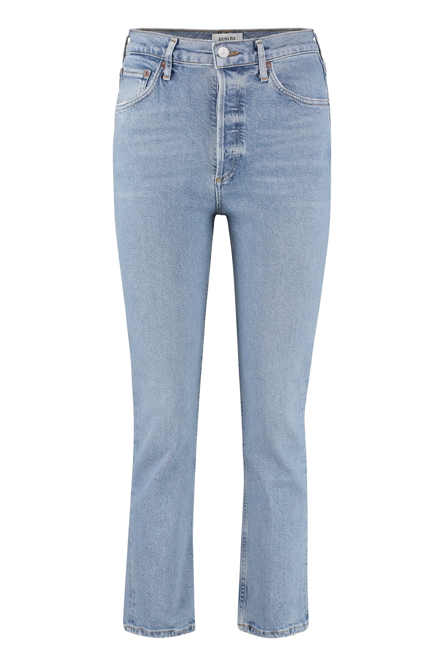 AGOLDE Riley Cropped Straight Leg Jeans