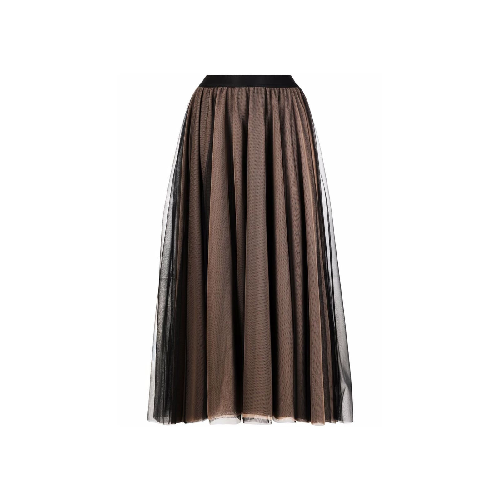 Shop Blanca Vita Gigaro Skirt In Brown