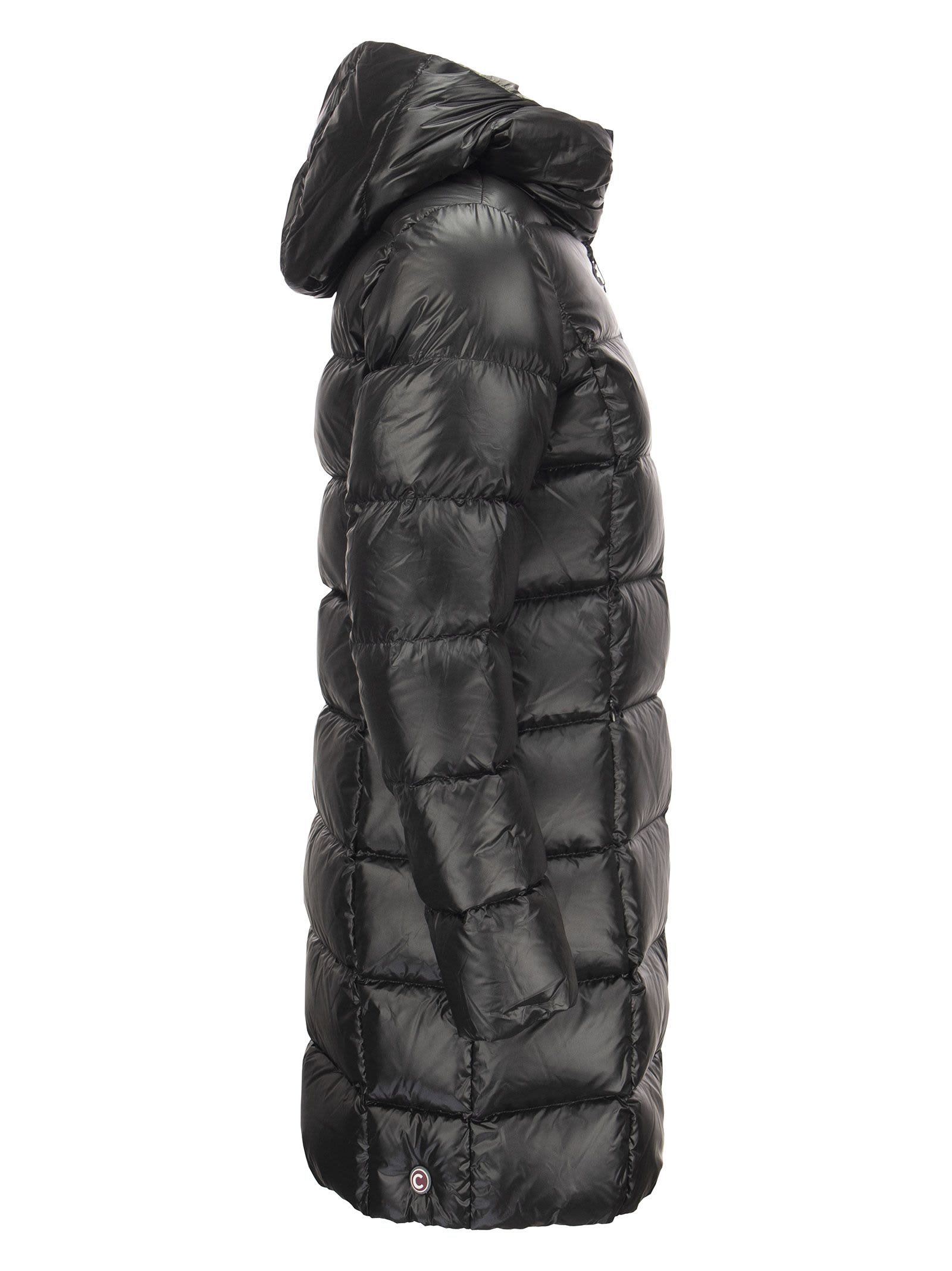 Shop Colmar Friendly - Long Down Jacket In Black