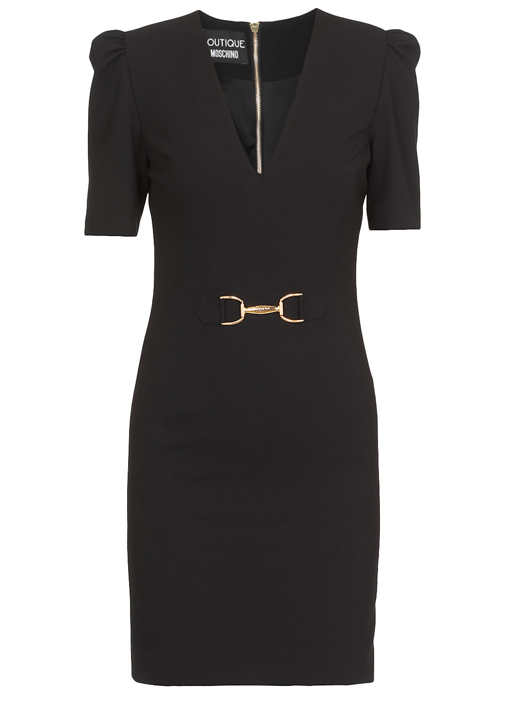 Boutique Moschino Midi Dress With Puffed Sleeves