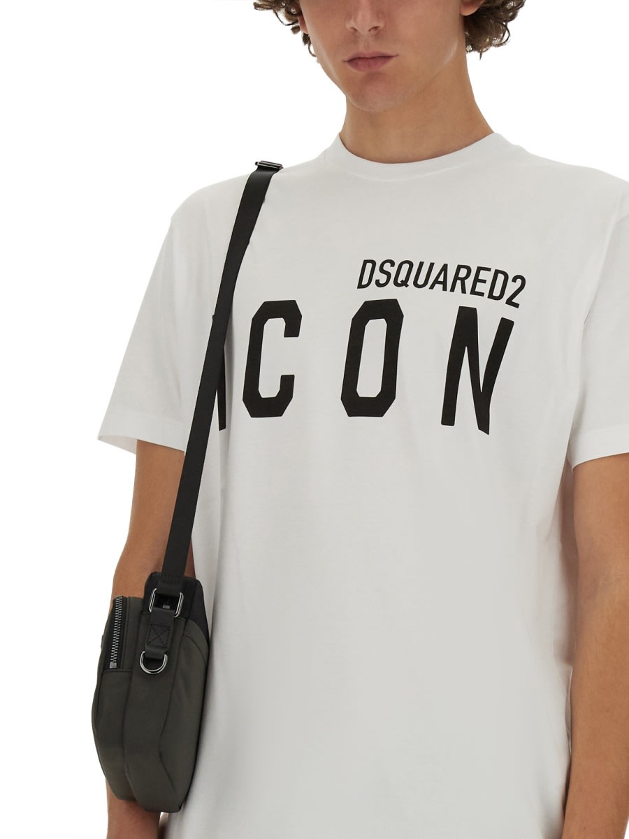 Shop Dsquared2 Logo Print T-shirt In White