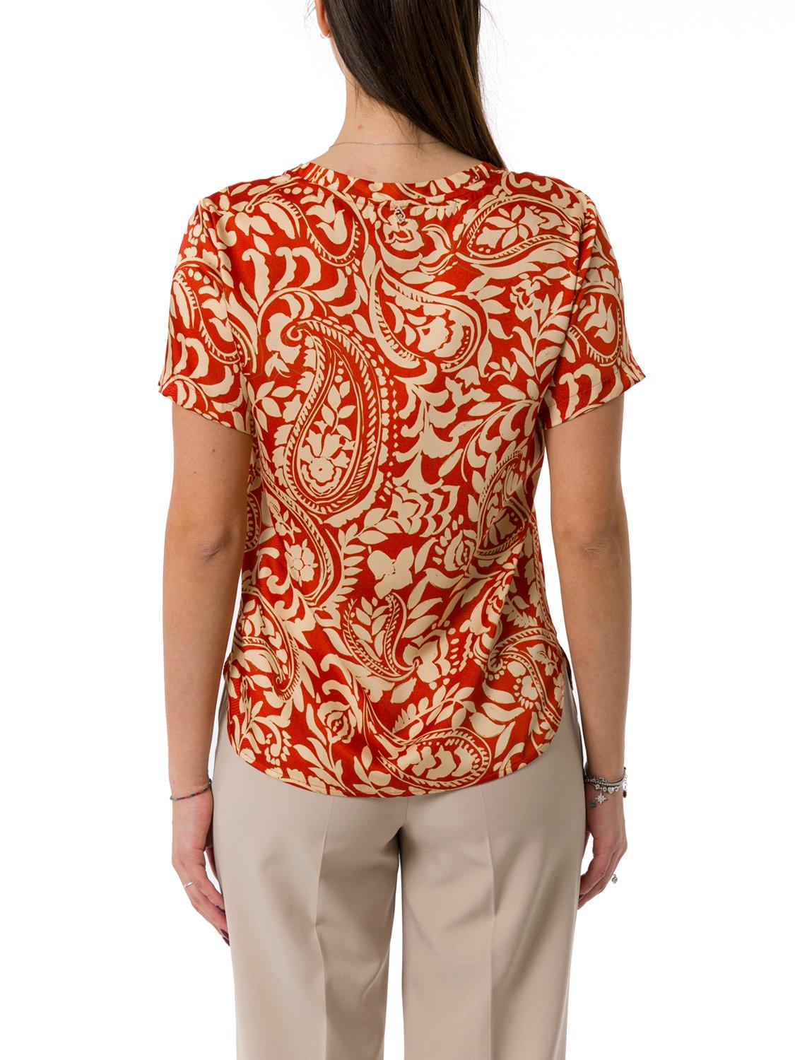 Liu •jo Paisley-printed Round-neck T-shirt Liu-jo