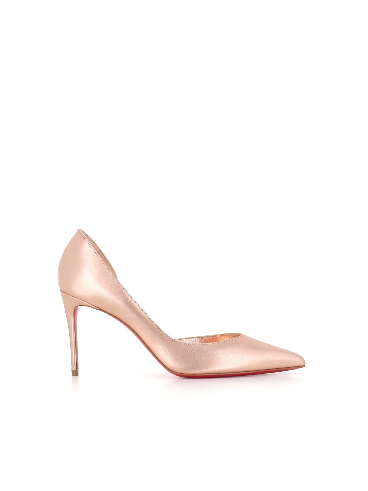 Shop Christian Louboutin Décolletè Iriza 85 In Oro Rosa