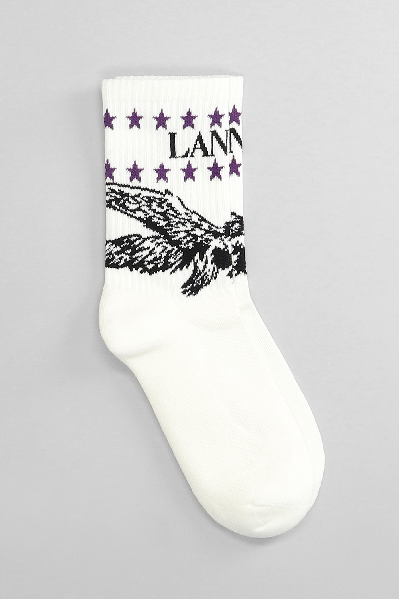 Shop Lanvin Socks In White Cotton