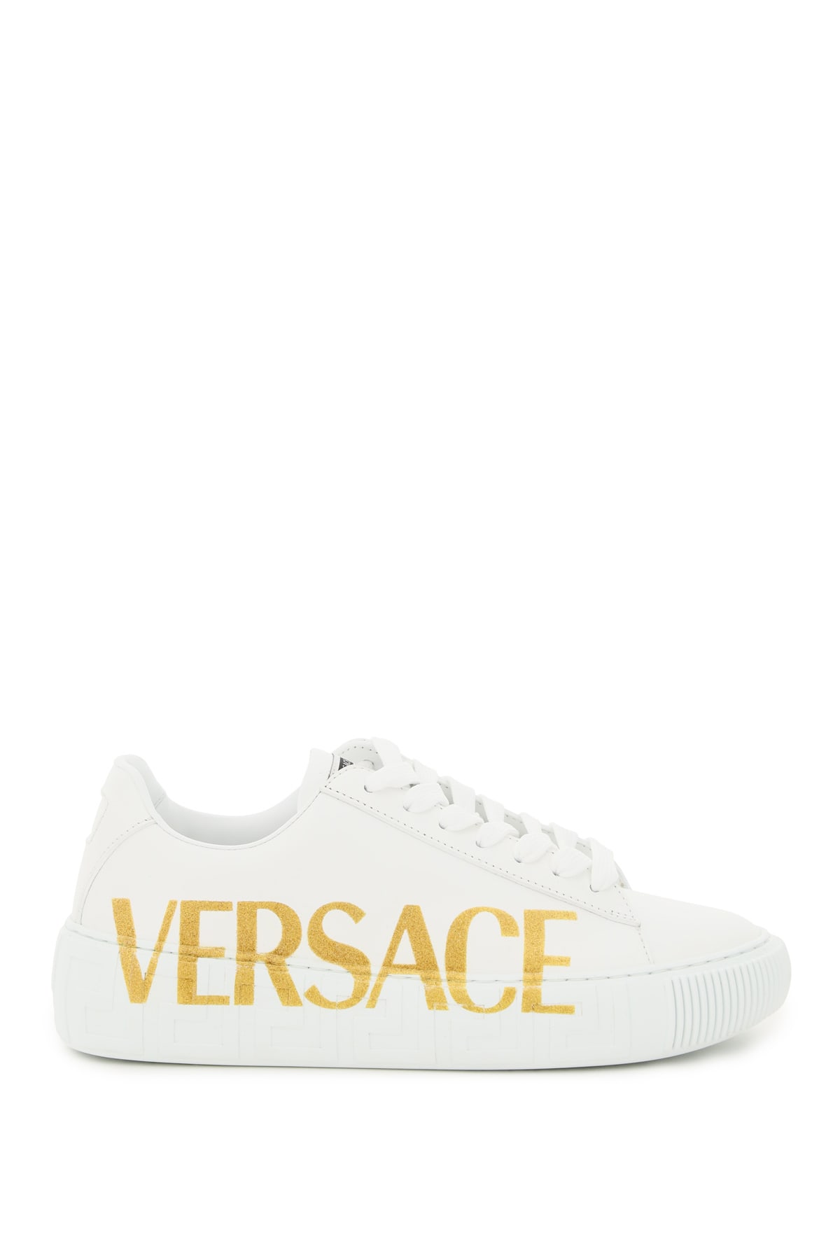 Buy Versace Greca Sneakers online, shop Versace shoes with free shipping