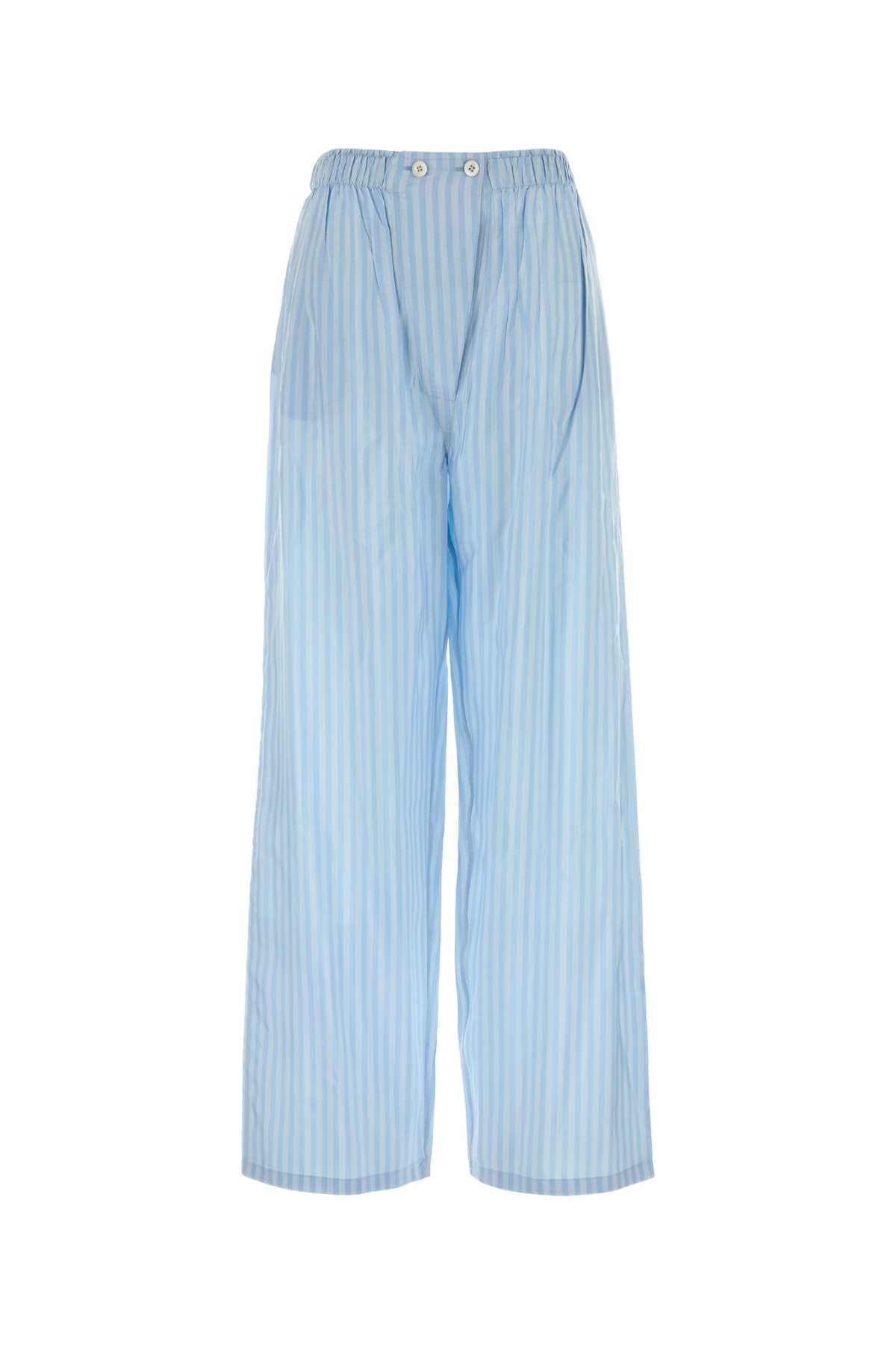 Prada Embroidered Silk Pyjama Pant