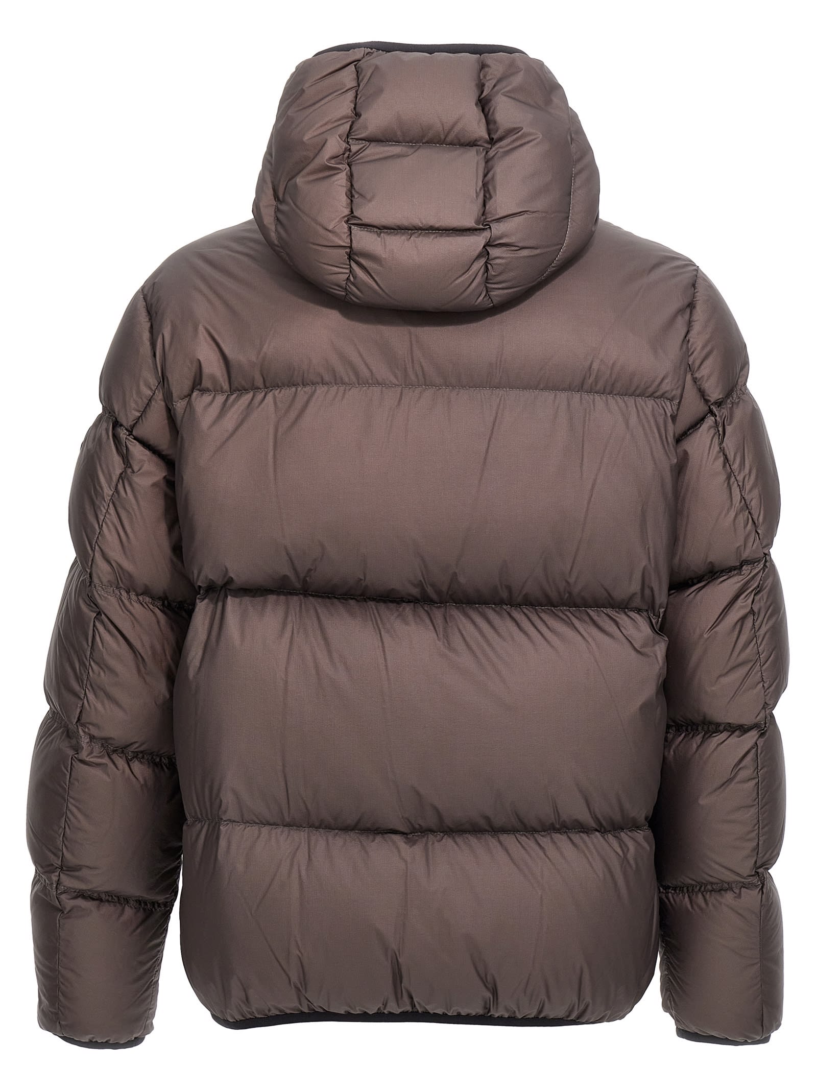 Shop Moncler Masac Down Jacket In Brown