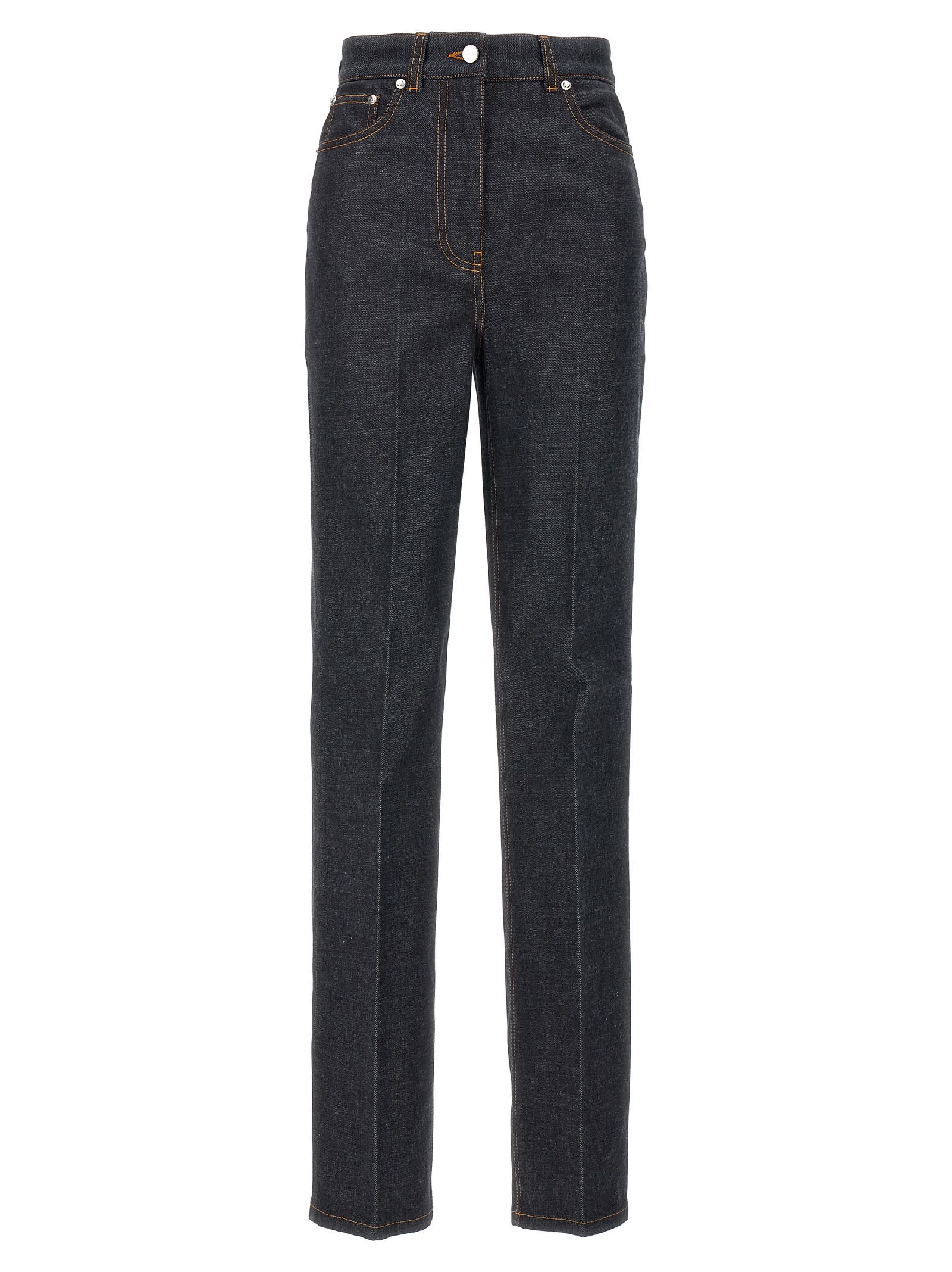 Shop Ferragamo Denim Jeans In Blue