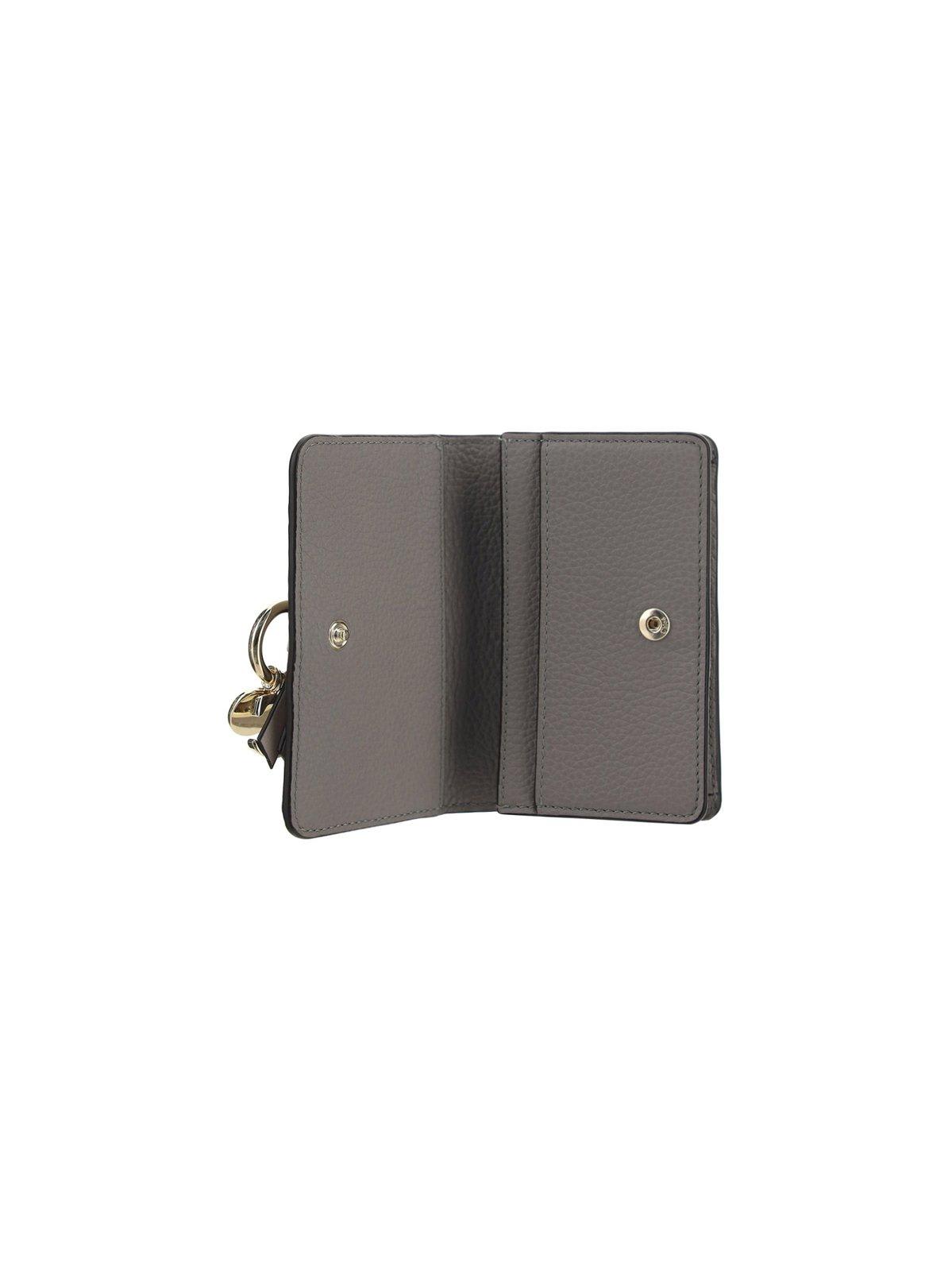 Shop Chloé Logo Engraved Alphabet Cardholder