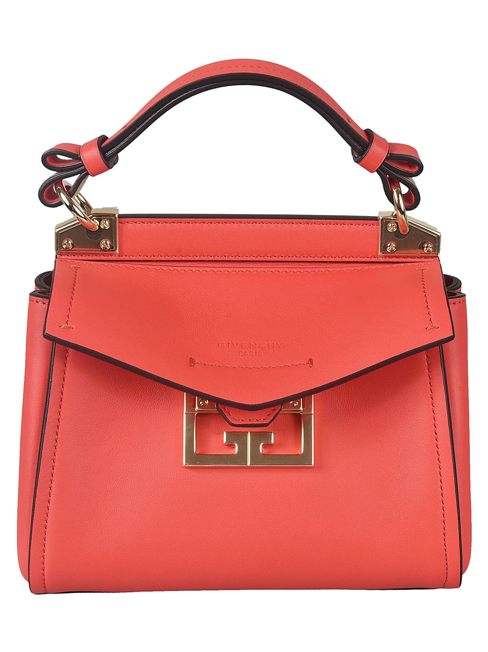 Givenchy Double G Plaque Tote In Red