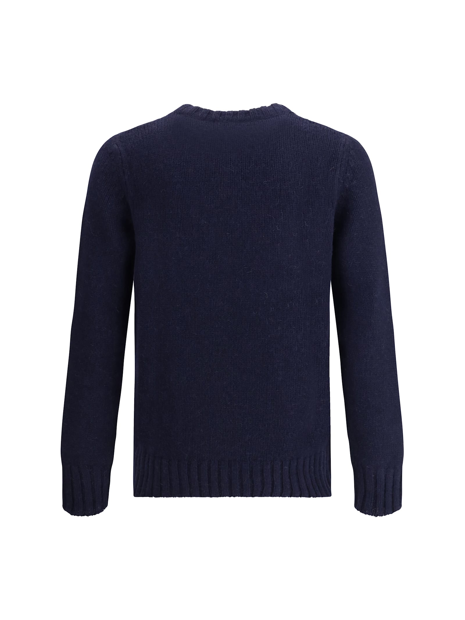 Aragona Crewneck Wool Sweater In Blue