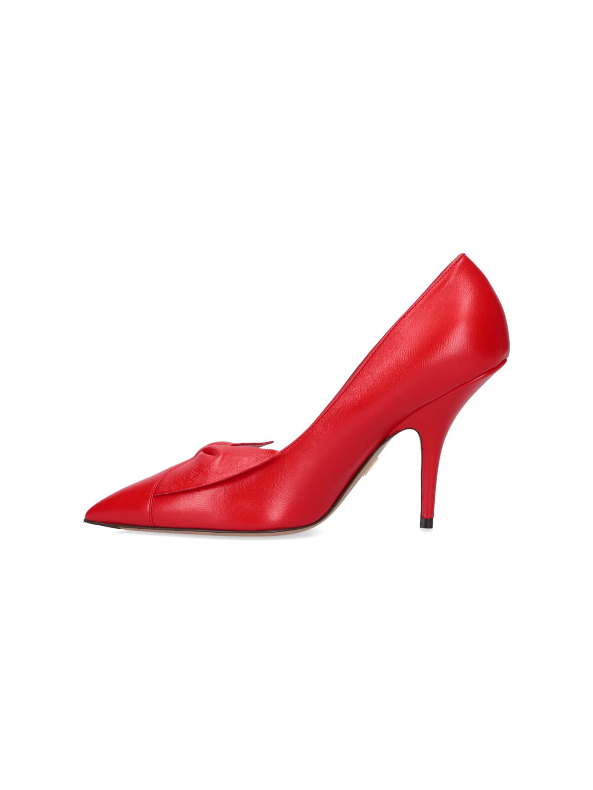 Ferragamo 70mm Bow Pointed-toe Pumps In Red