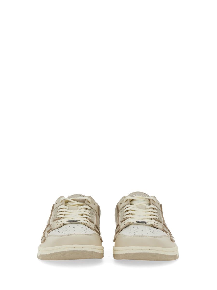 Shop Amiri Sneaker Skel Top Low In White/neutrals