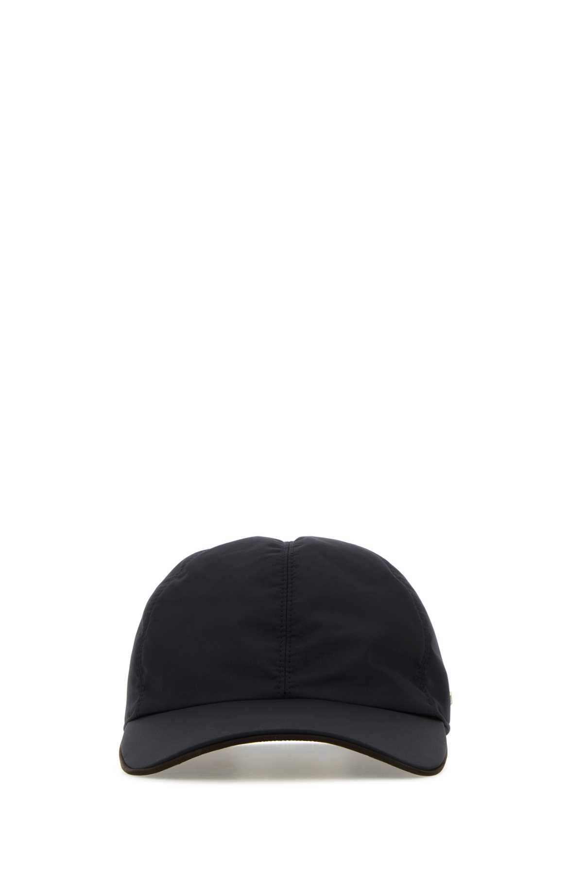 Shop Zegna Black Polyester Baseball Cap In Bl1