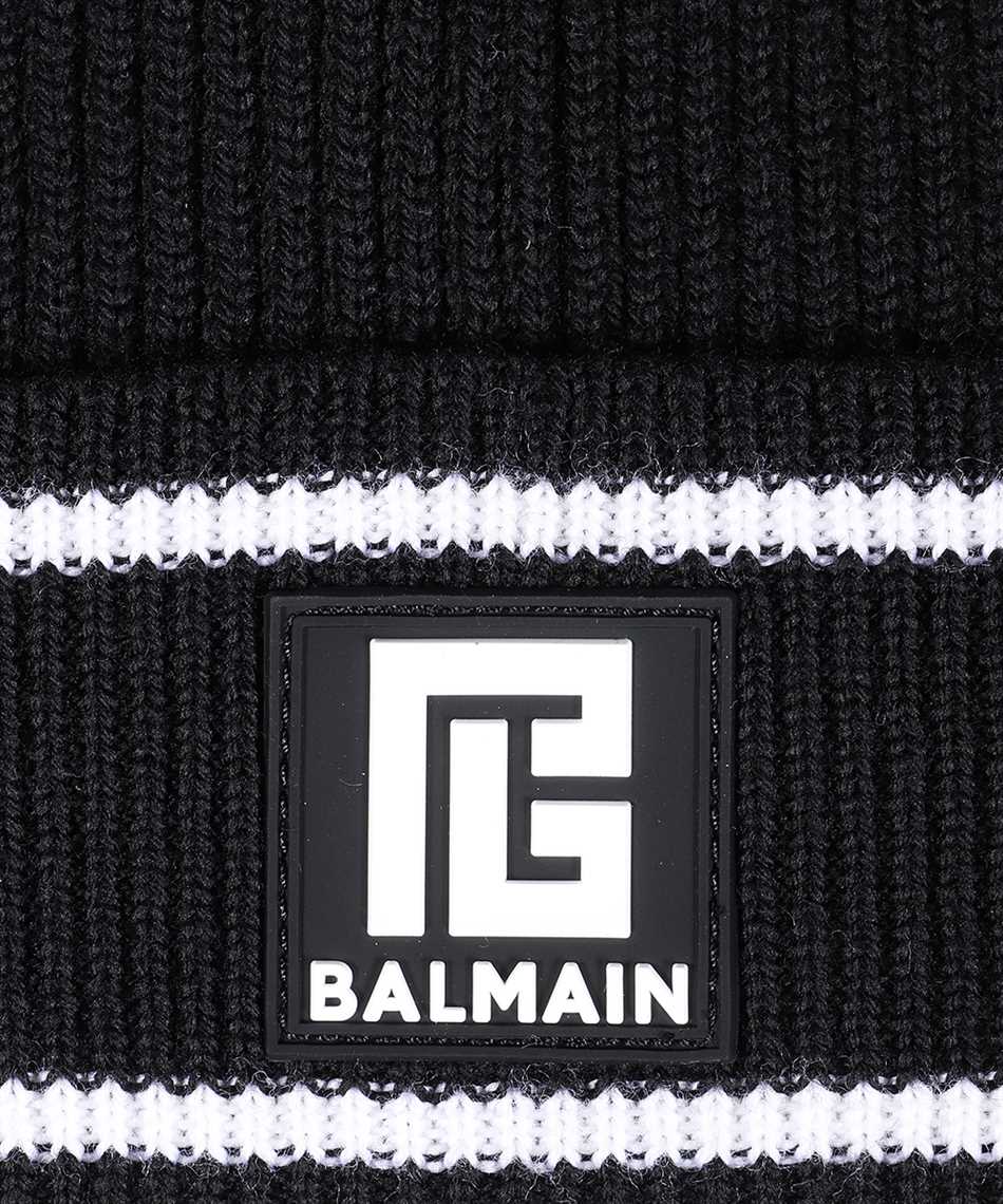 Shop Balmain Wool Hat In Black