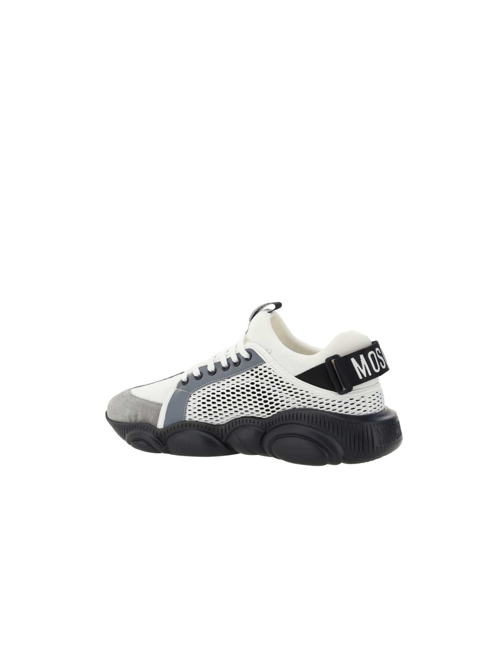 Shop Moschino Orso35 Sneakers In Bianco