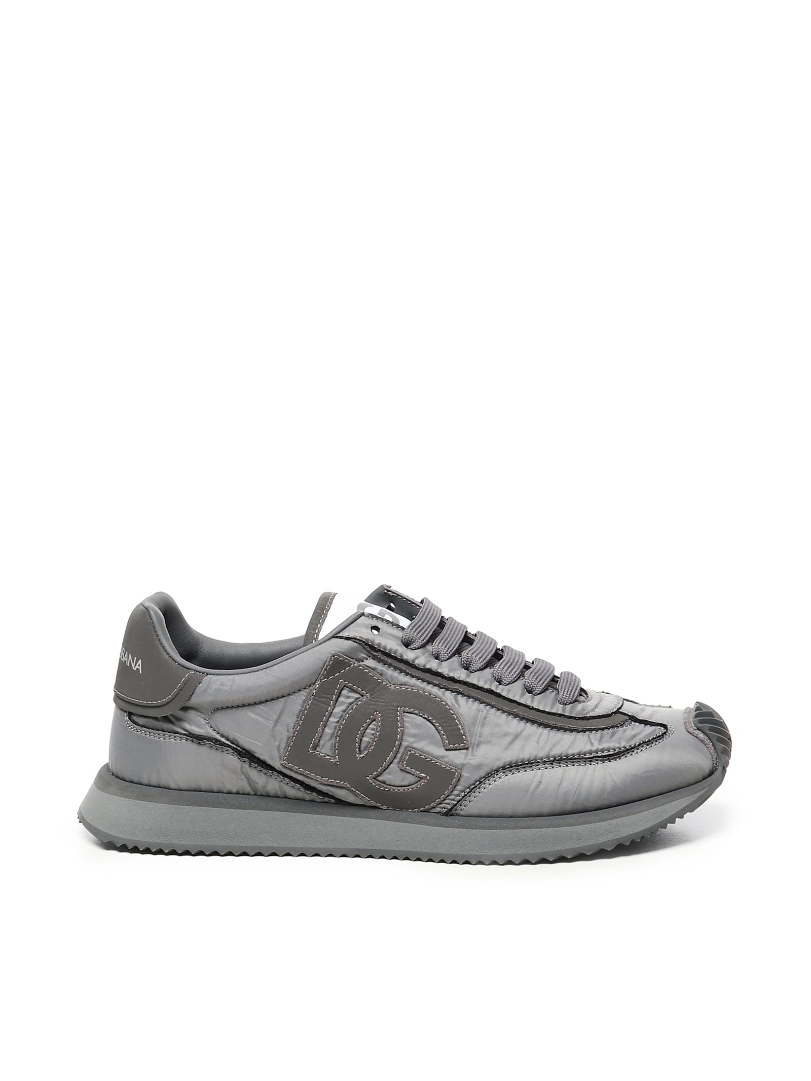 Dolce & Gabbana Dg Cushion Fabric Sneaker In Gray