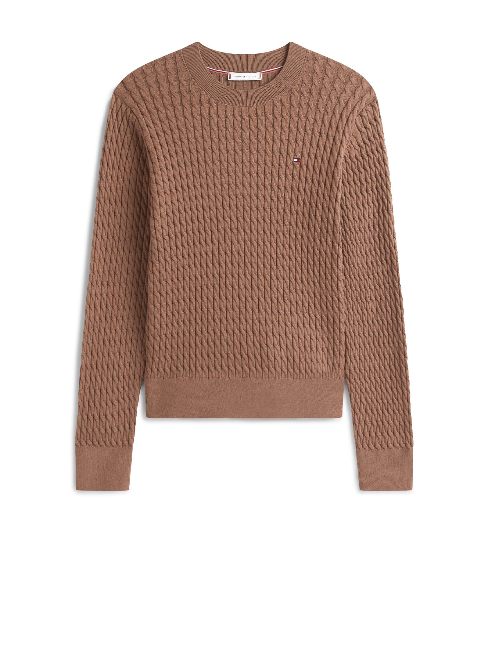 Tommy Hilfiger Chocolate-coloured Knitted Jersey In Brown