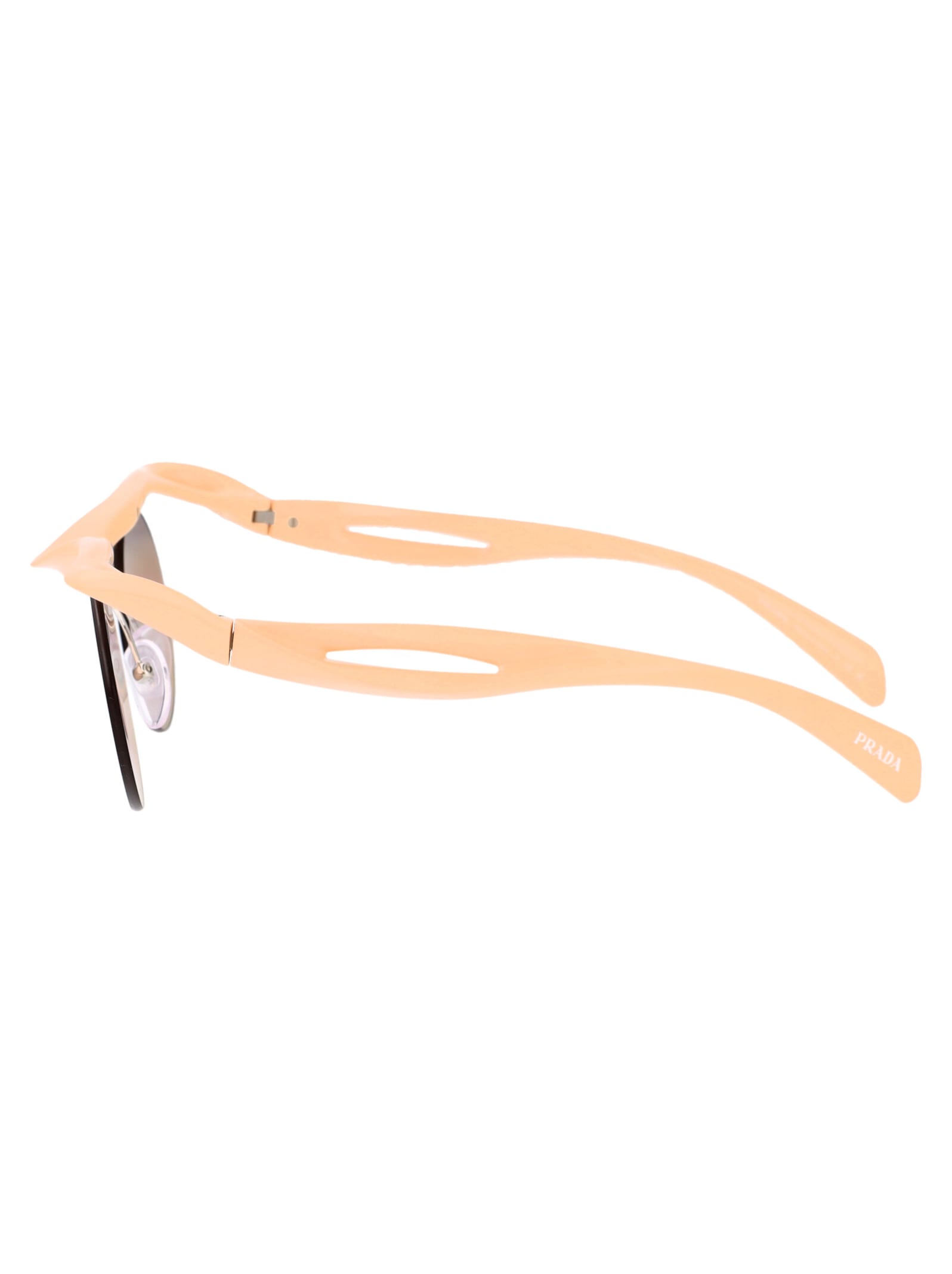 Shop Prada 0pr A18s Sunglasses In 18q4i2 Peach