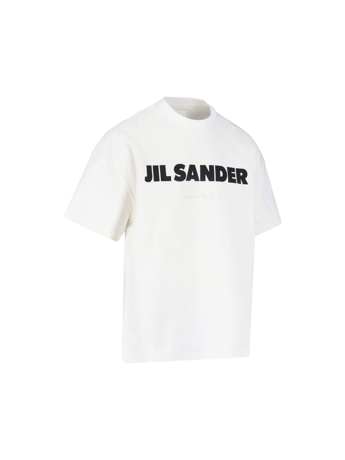 Jil Sander Logo T-shirt By . The Brand Presents A Minimalist Style That Is Appreciated Wor In White