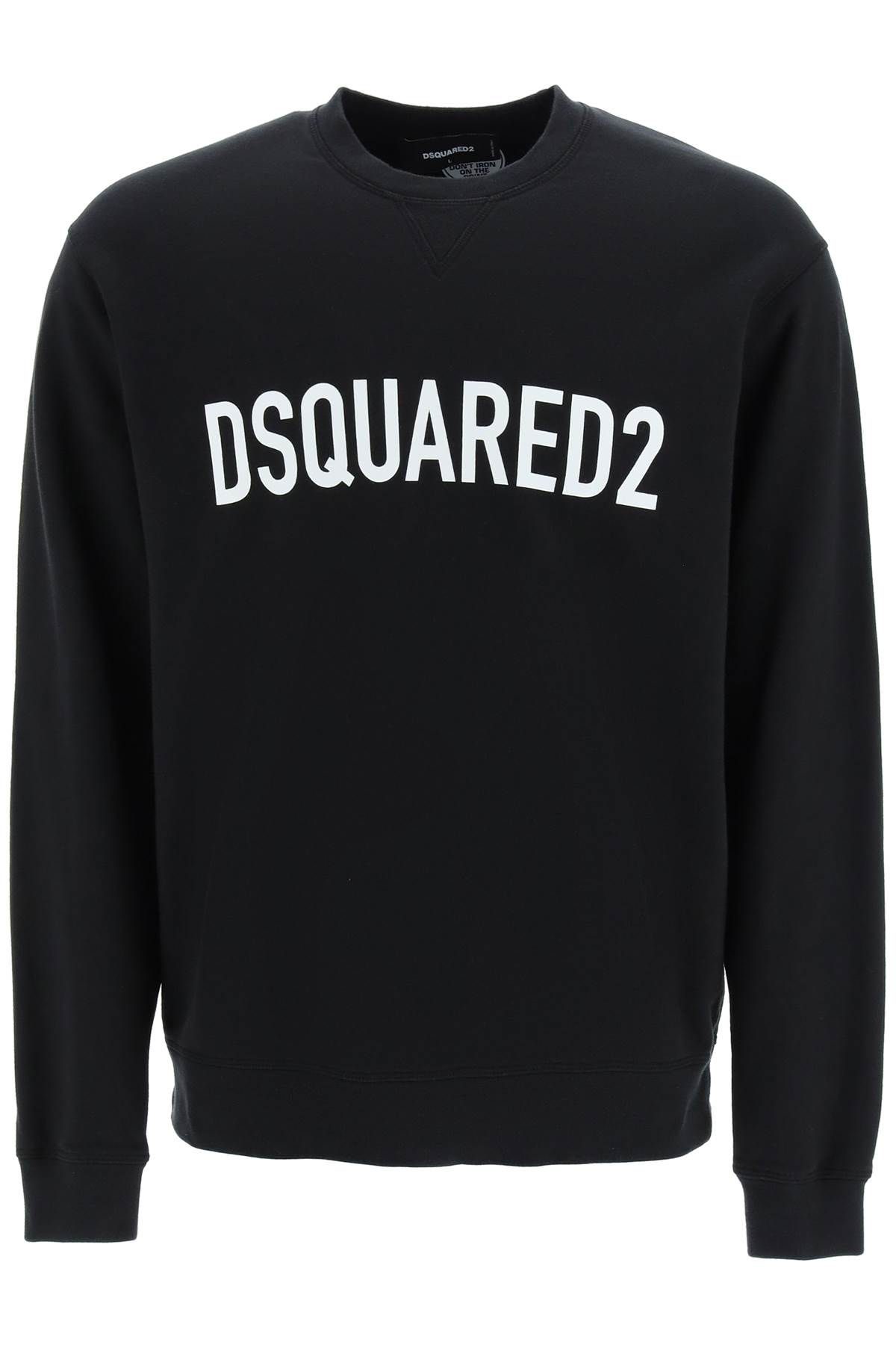 Shop Dsquared2 Logo Print Sweatshirt In Nero