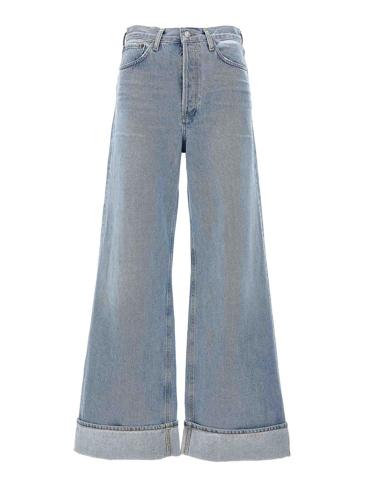 Shop Agolde Wide Leg Dame Jeans