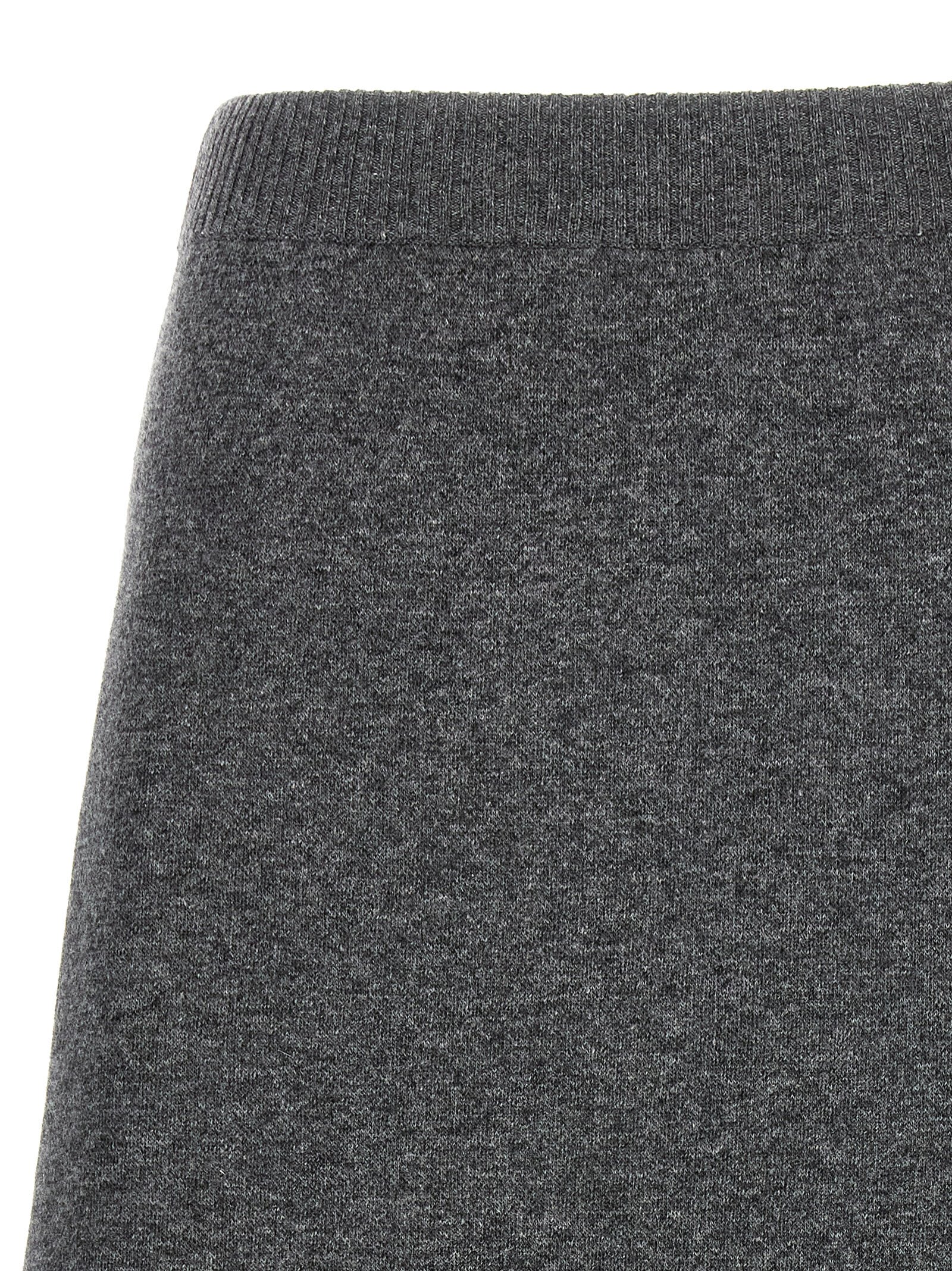 Brunello Cucinelli Cashmere Skirt In Gray