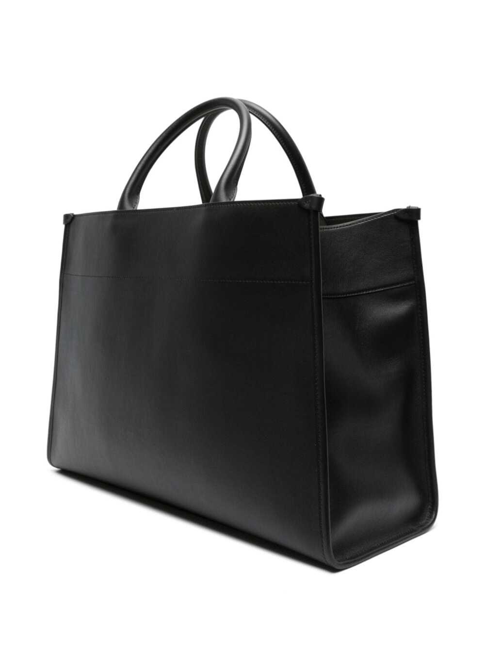 Shop Lanvin Tote Bag Mm With Strap In Black
