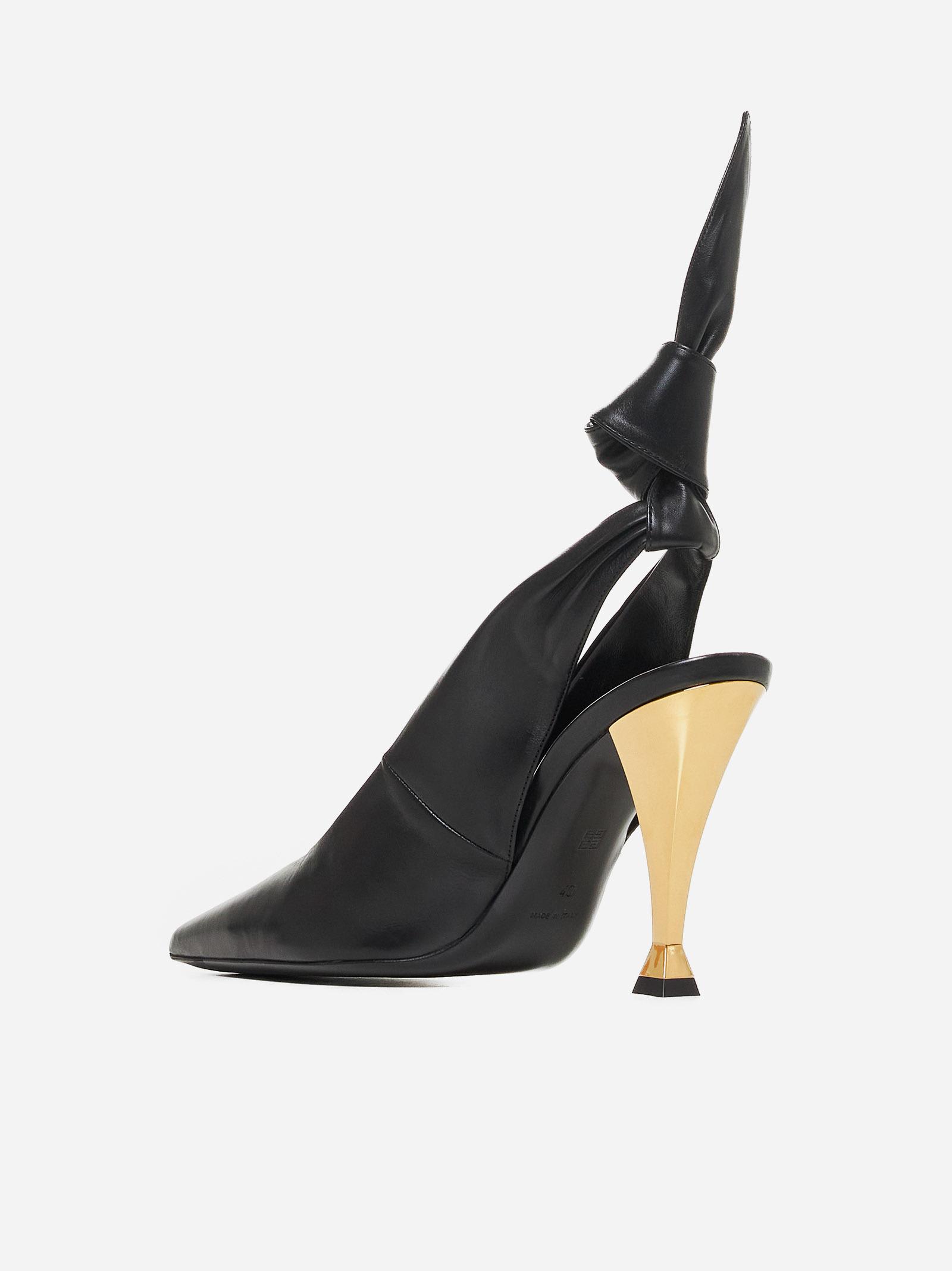 Shop Givenchy Beauw Nappa Leather Slingback Pumps In Black