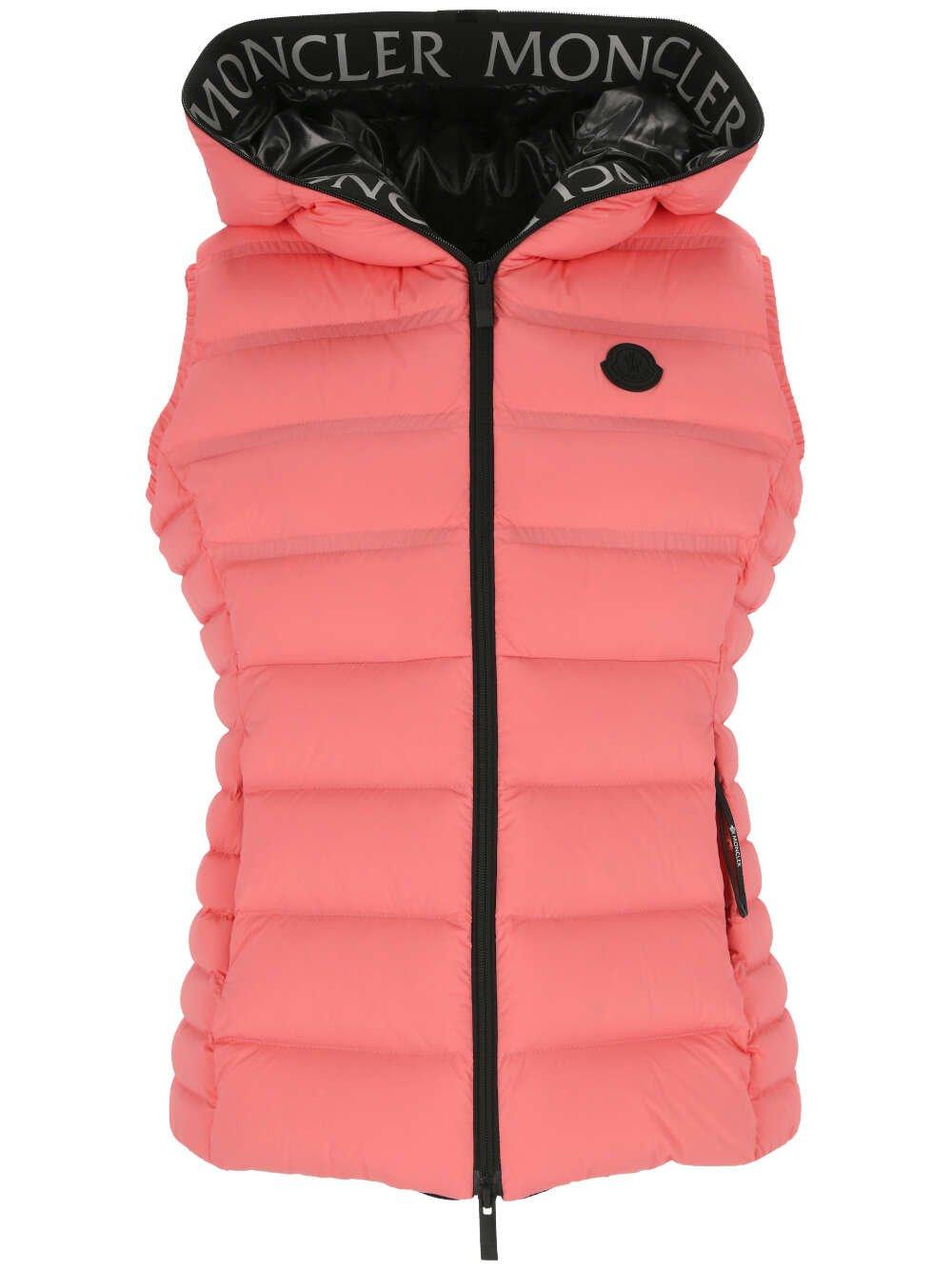 MONCLER LOGO PATCH ZIP-UP PADDED GILET