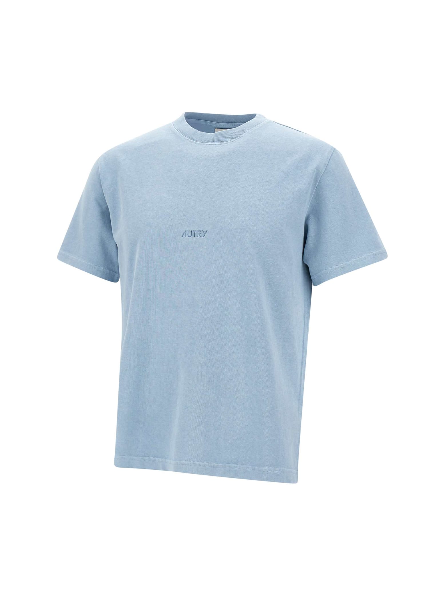 Shop Autry Main Man Apparel Cotton T-shirt In Blue