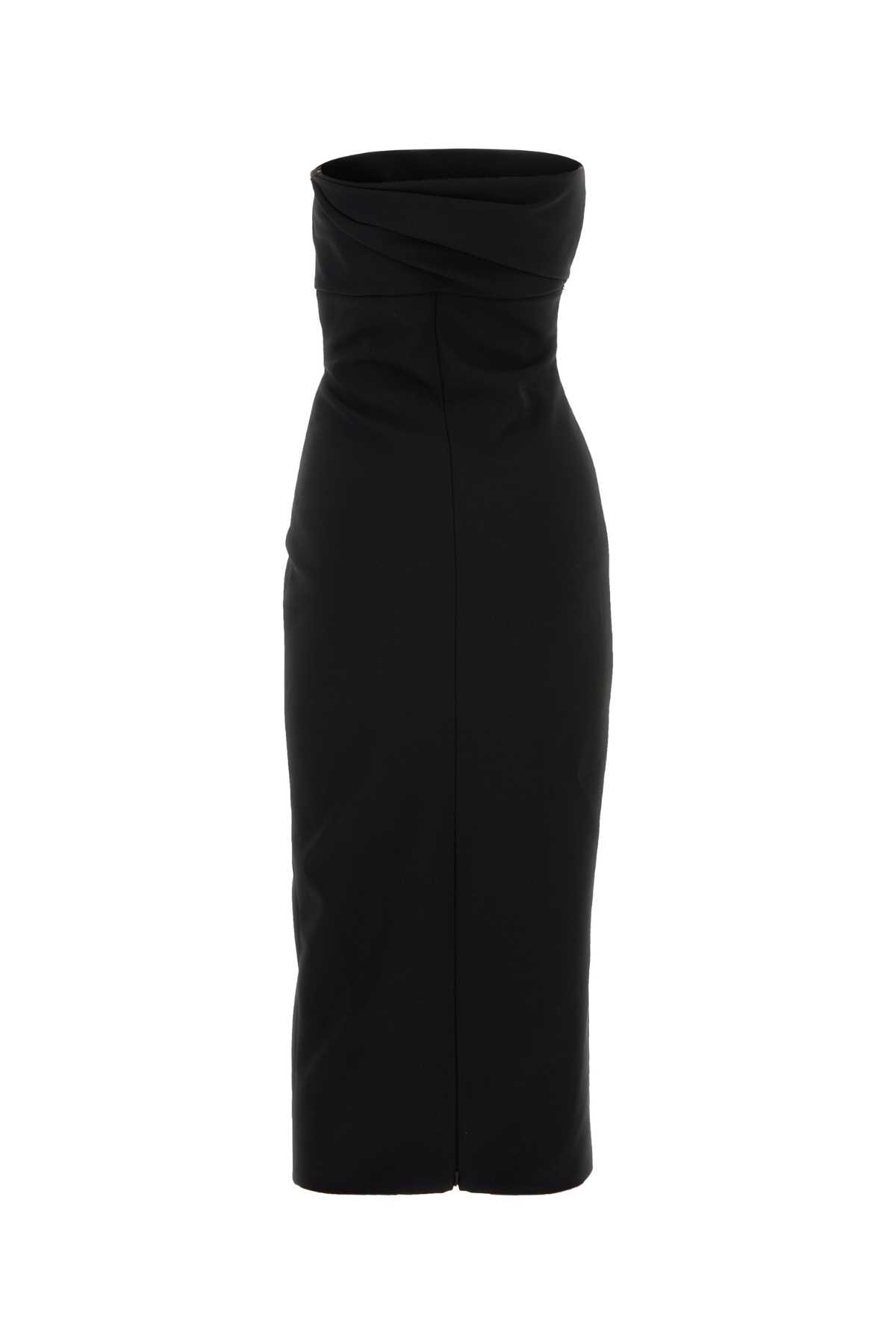 Shop Philosophy Di Lorenzo Serafini Black Polyester Blend Dress In Nero