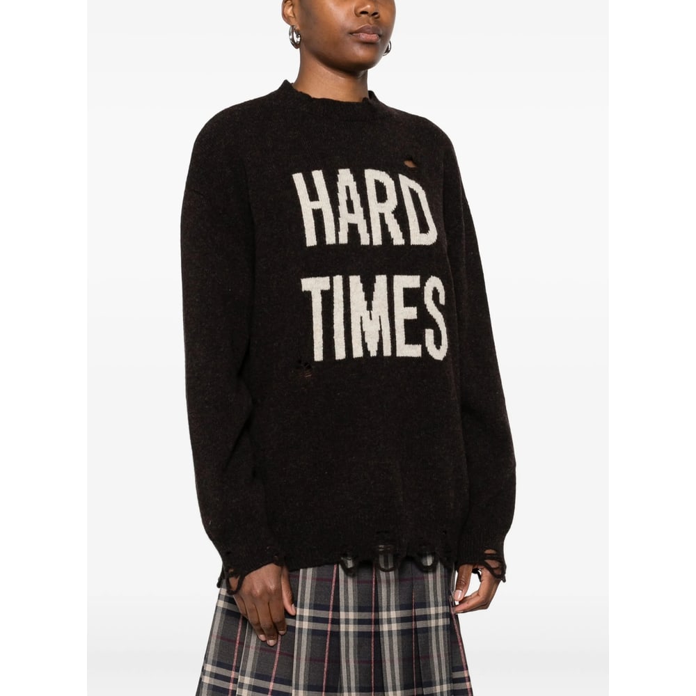 Moschino Sweaters Brown In Black