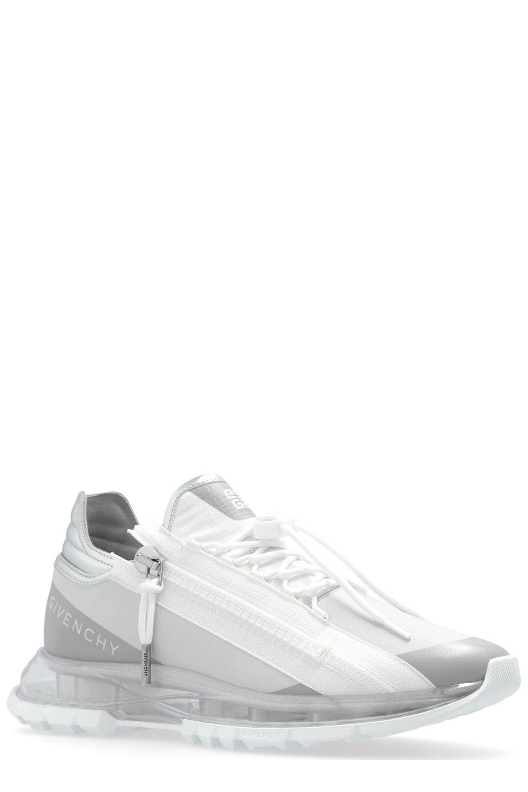 Shop Givenchy Spectre Runner Sneakers In White/silver