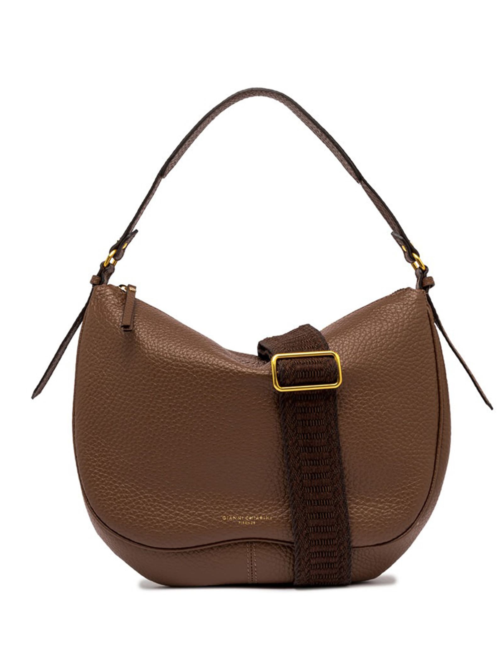 GIANNI CHIARINI LEATHER SHOULDER BAG CHIARA, WITH SHOULDER STRAP 